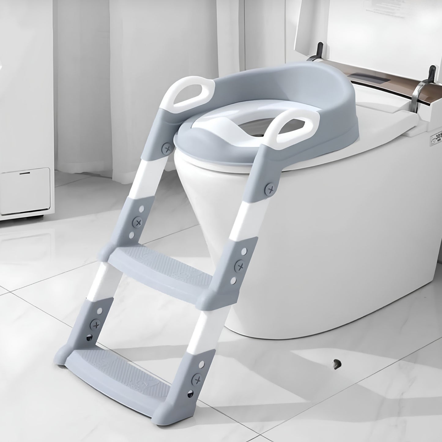 3-in-1 Foldable Baby Potty Seat with Training Ladder