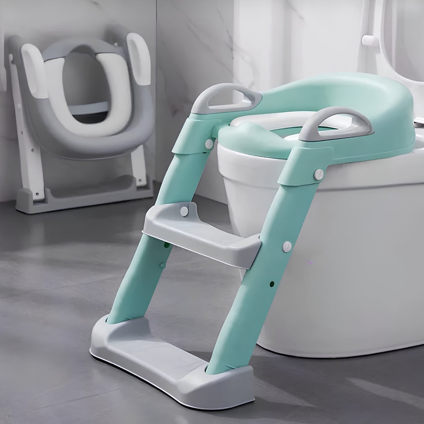 3-in-1 Foldable Baby Potty Seat with Training Ladder
